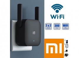 Wireless MI WiFi range extender PRO XIAOMI 300Mbps 2 antene 2.4GHz crni